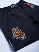 MANTO TIGERS FIGHT SHORTS-black